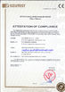 Chiny YUSH CARTON MACHINE COMPANY Certyfikaty